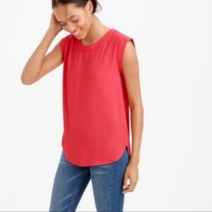 J. Crew Coral Pink Sleeveless Blouse | Size 2